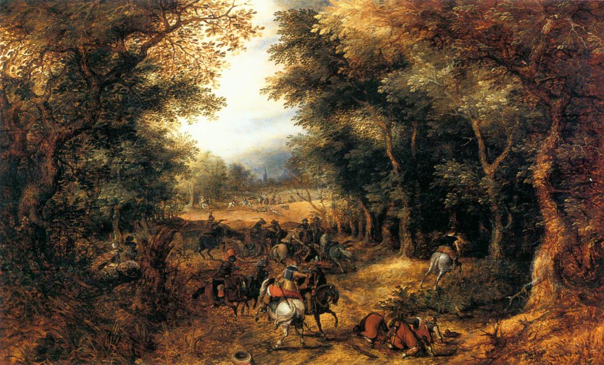 VINCKBOONS, David Forest Scene with Robbery wr